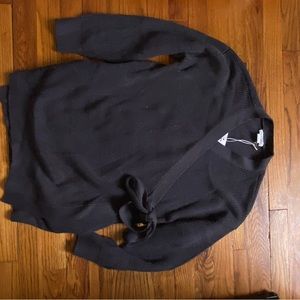 Wrap maternity and nursing cardigan